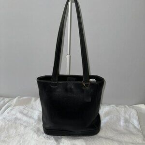 Vintage COACH Leather Bleeker Tote Shoulder Bag